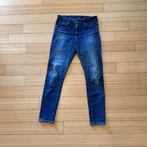 AG ADRIANO GOLDSCHMIED JEANS WOMENS 26R BLUE PRIMA ANKLE CIGARETTE LEG